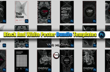 Black And White Poster Bundle Templates